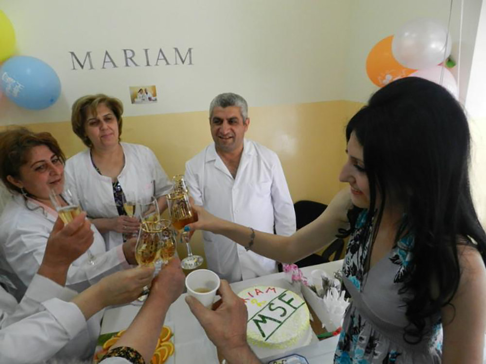 Мариам Давтян со своими коллегами