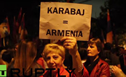 Марш аргентинских армян у посольства Азербайджана